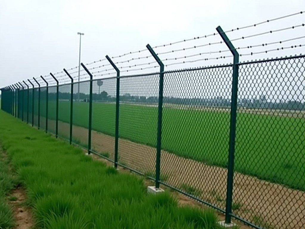 Factory Direct Cyclone Fence With Barbed Wire Supplier
