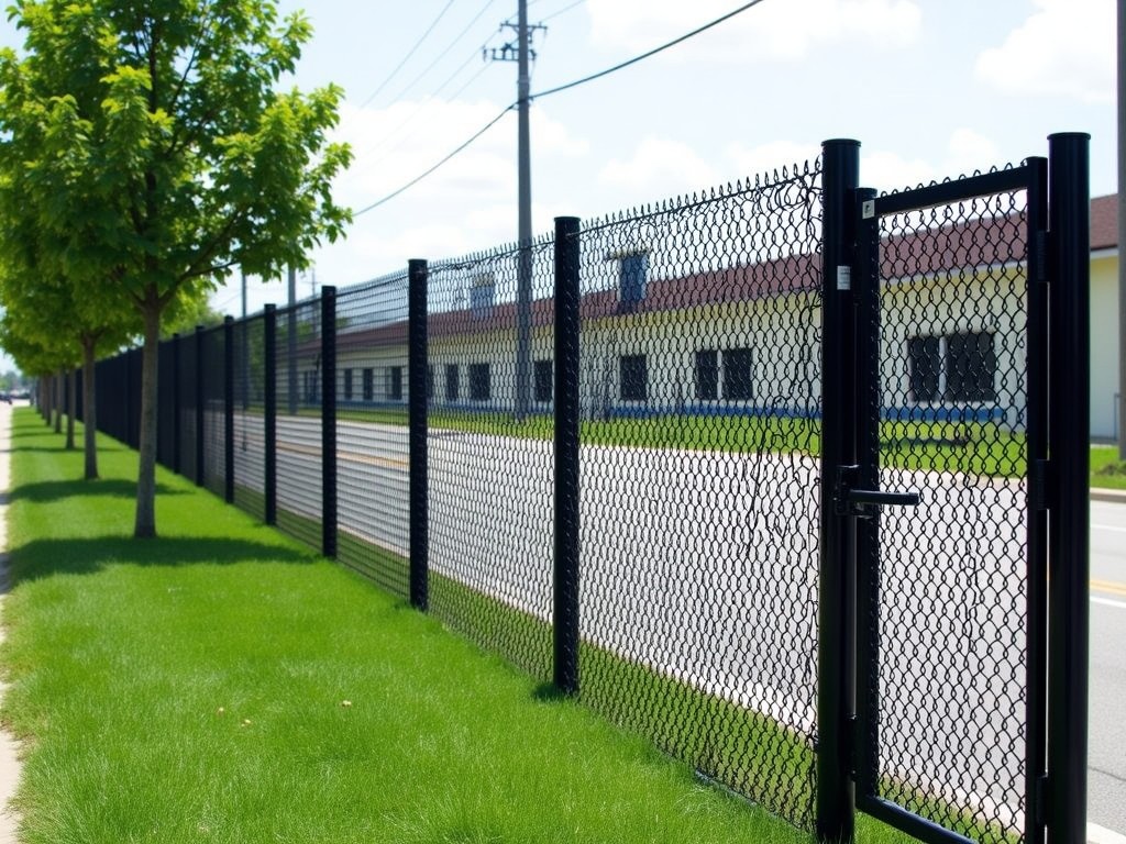 Factory Direct Tall Black Chain Link Fence With Gate Supplier
