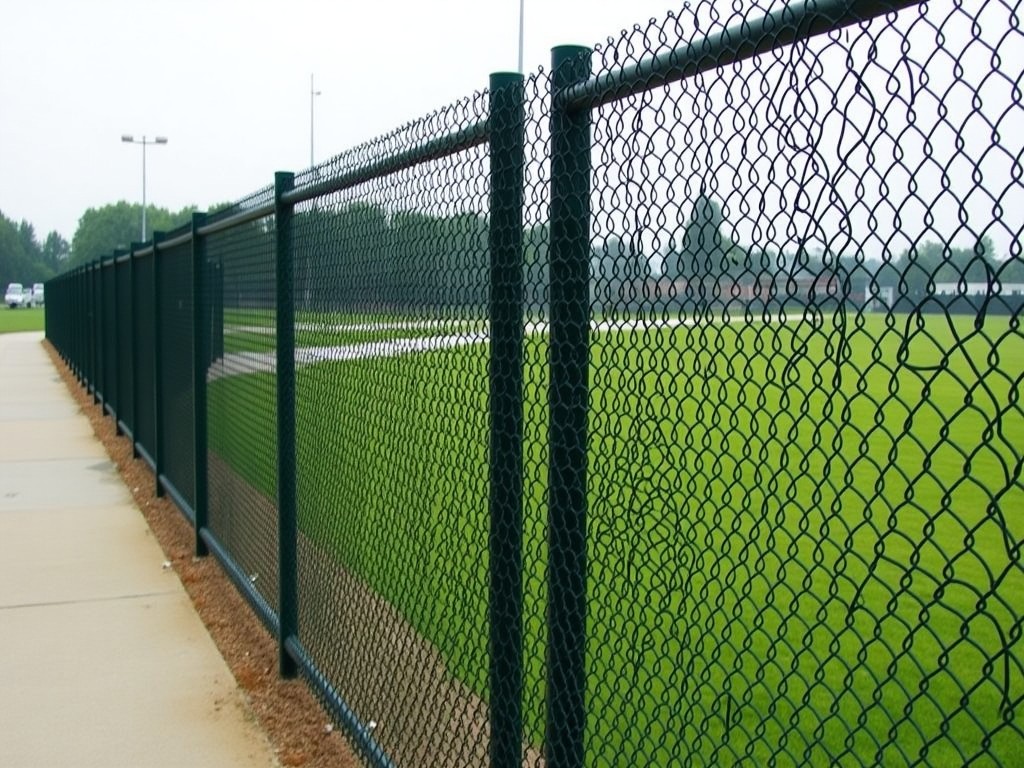 Oem Black Vinyl Coated Chain Link Fence Rolls Manufacturer